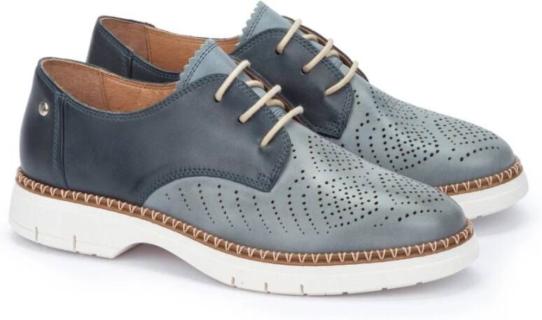 Pikolinos Comfortabele veterschoenen voor dames Blue Dames