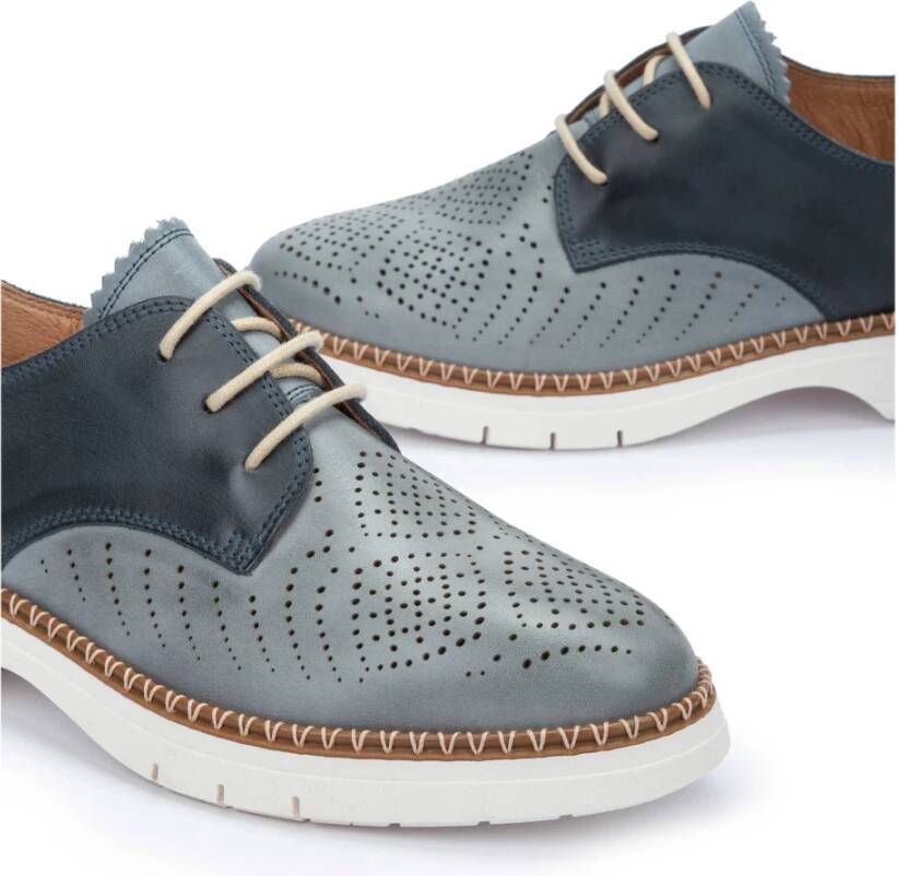 Pikolinos Comfortabele veterschoenen voor dames Blue Dames