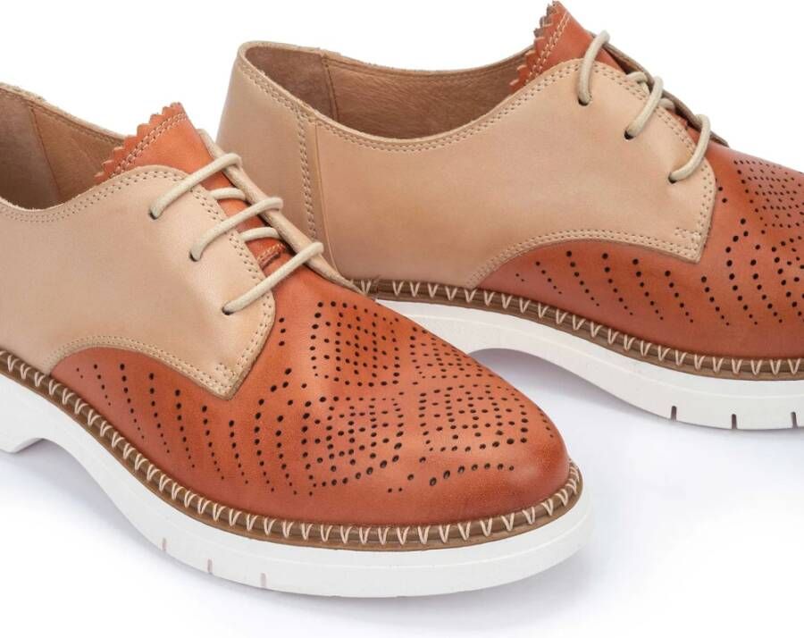 Pikolinos Comfortabele veterschoenen voor dames Brown Dames