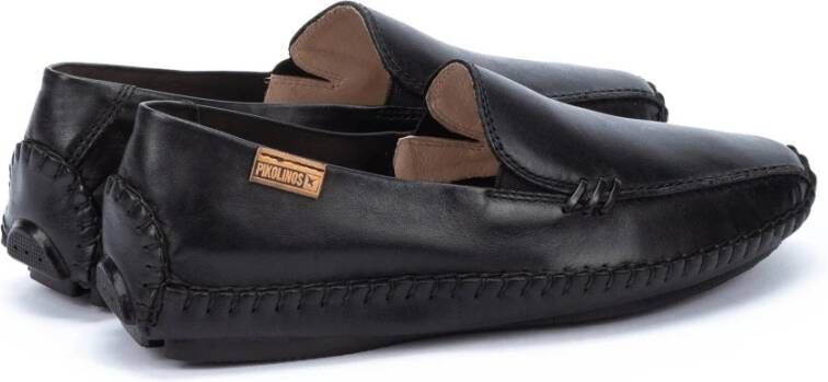 Pikolinos Comfortabele Zwarte Leren Instapper Black Dames