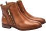 Pikolinos Dames Casual Kameelkleurige Leren Enkellaars Brown Dames - Thumbnail 3