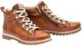 Pikolinos Dames Casual Kameelkleurige Leren Enkellaars Brown Dames - Thumbnail 11
