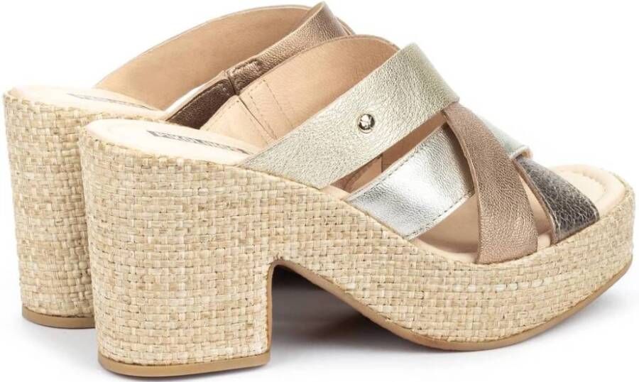 Pikolinos Flat Sandals Beige Dames