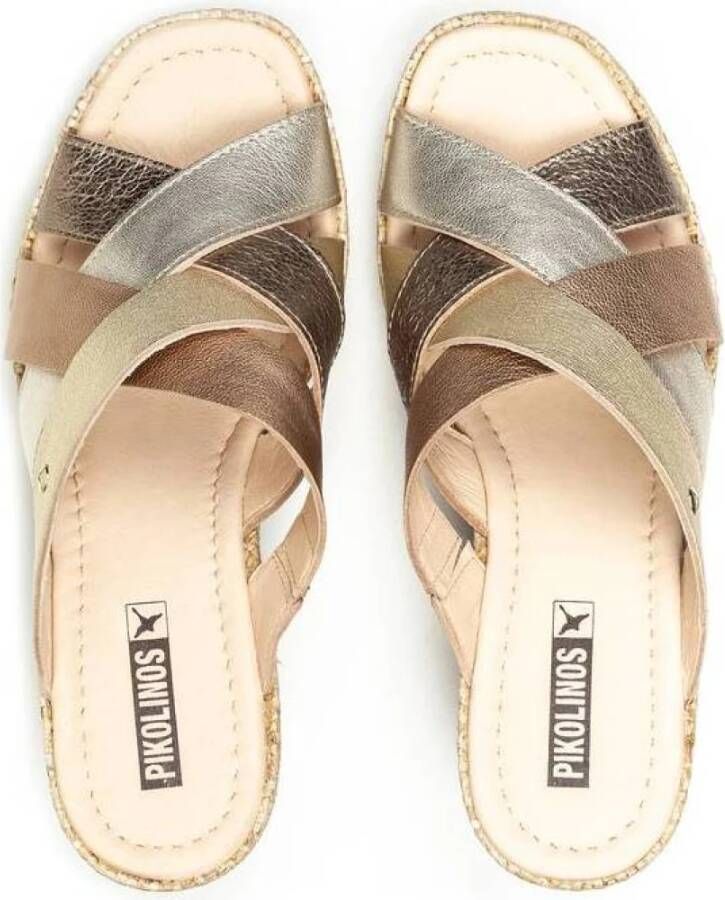 Pikolinos Flat Sandals Beige Dames