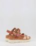 Pikolinos Comfortabele Damessandaal Bruin Wit Brown Dames - Thumbnail 13