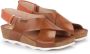 Pikolinos Romantische Mahon Sleehak Sandalen Brown Dames - Thumbnail 9