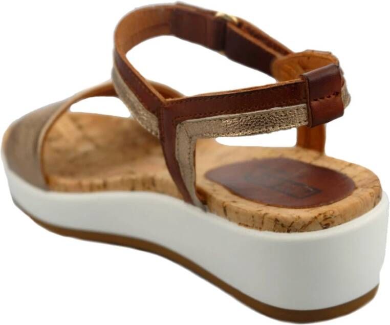 Pikolinos Flat Sandals Bruin Dames