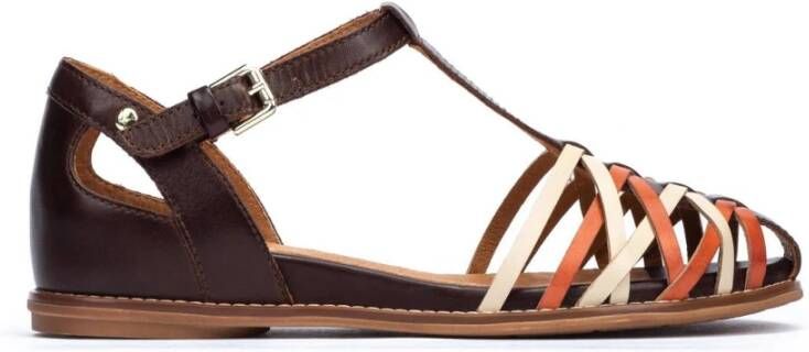 Pikolinos Flat Sandals Bruin Dames