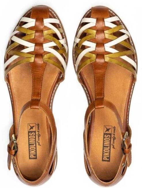 Pikolinos Flat Sandals Bruin Dames