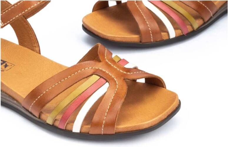 Pikolinos Flat Sandals Bruin Dames