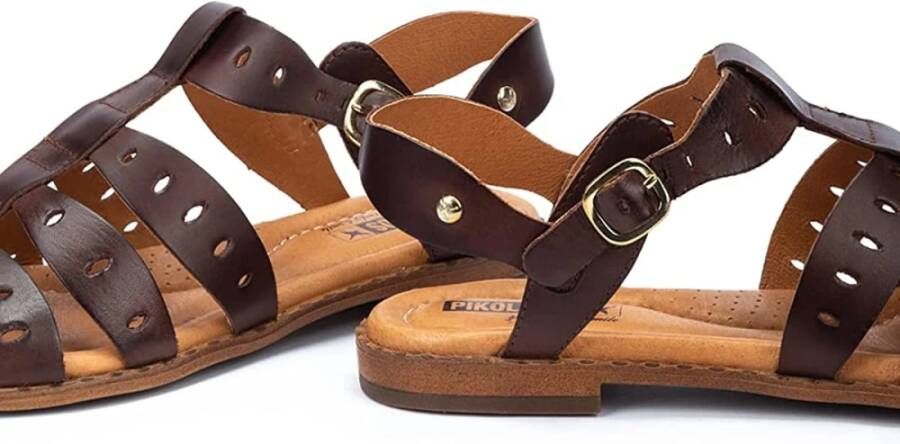 Pikolinos Flat Sandals Bruin Dames