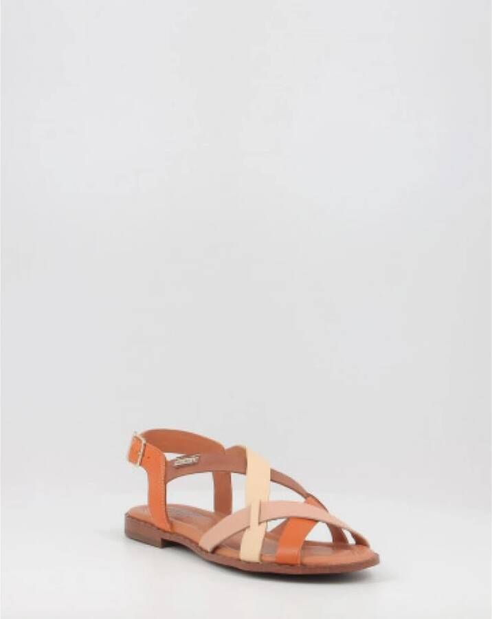 Pikolinos Flat Sandals Oranje Dames