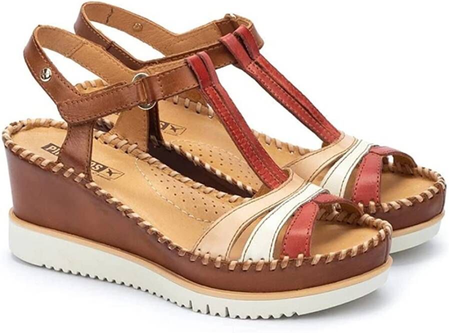 Pikolinos Flat Sandals Red Dames