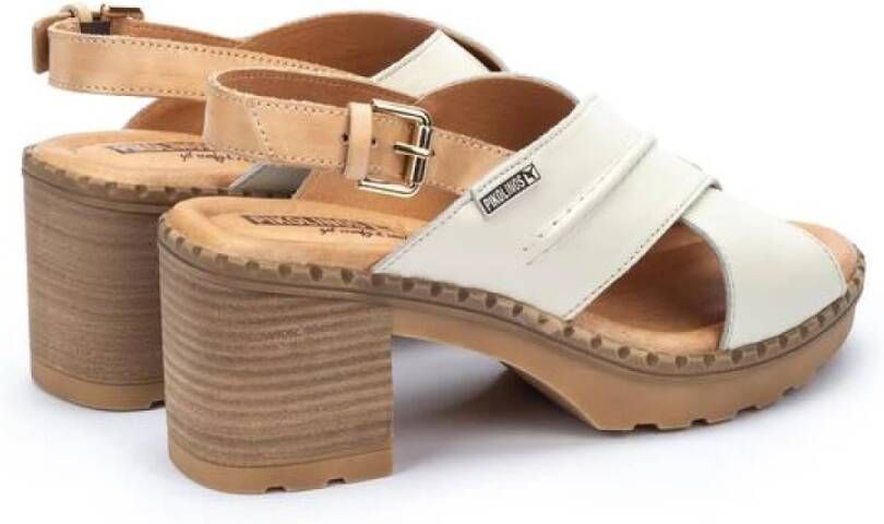 Pikolinos Flat Sandals White Dames