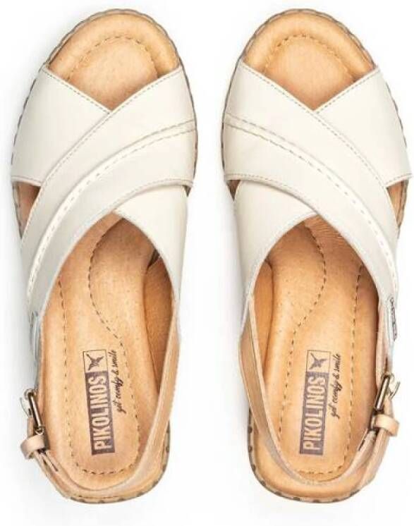 Pikolinos Flat Sandals White Dames