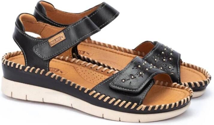 Pikolinos Flat Sandals Zwart Dames