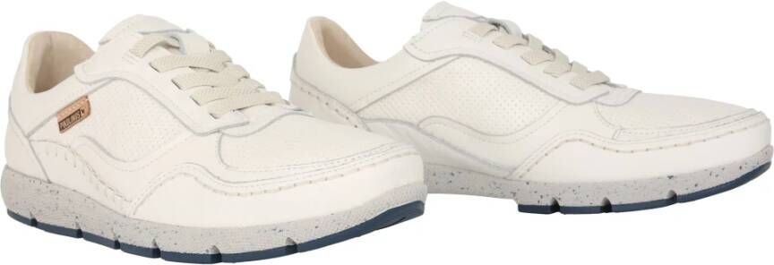 Pikolinos 'Fuencarral' Off White Leren Sneaker White Heren