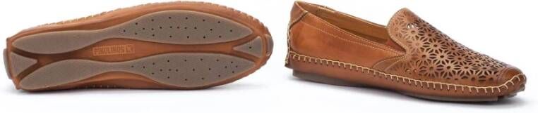 Pikolinos Geperforeerde zomerloafer Bruin