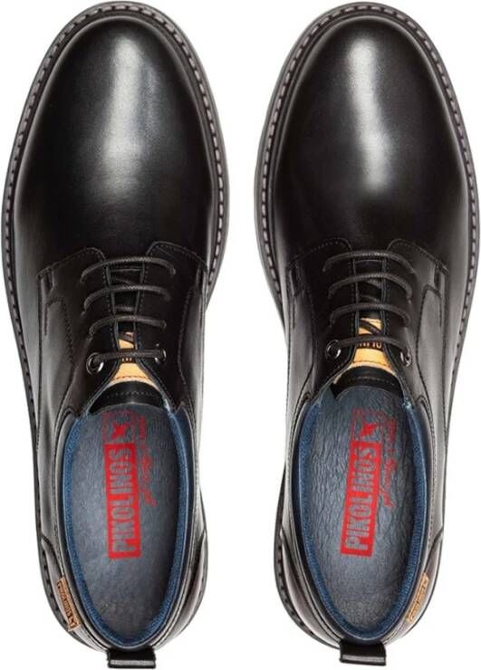 Pikolinos Heren Casual Zwarte Leren Schoenen