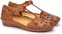 Pikolinos Iconische Leren Sandaal met Vlechtwerk Brown Dames - Thumbnail 3