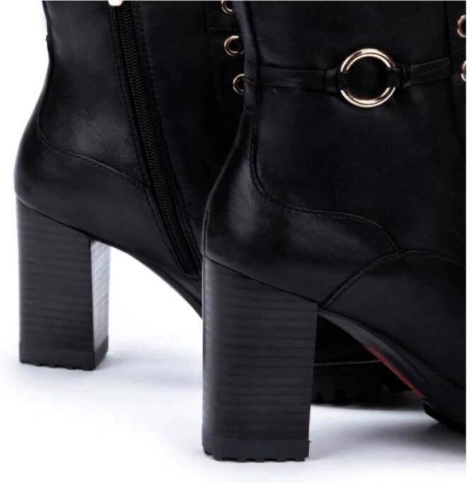 Pikolinos Gestudeerde Enkellaars met 9cm Hak Black Dames - Foto 5