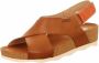 Pikolinos Romantische Mahon Sleehak Sandalen Brown Dames - Thumbnail 10