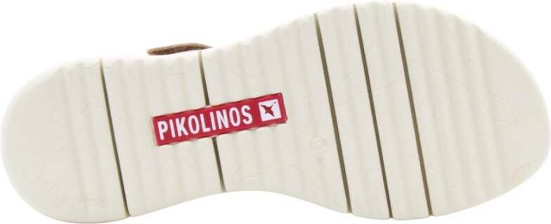 Pikolinos Stijlvolle Platte Sandalen voor Vrouwen Beige Dames