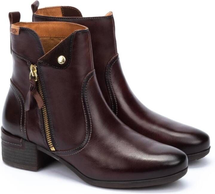 Pikolinos Stijlvolle bruine enkellaarsjes voor dames Brown Dames
