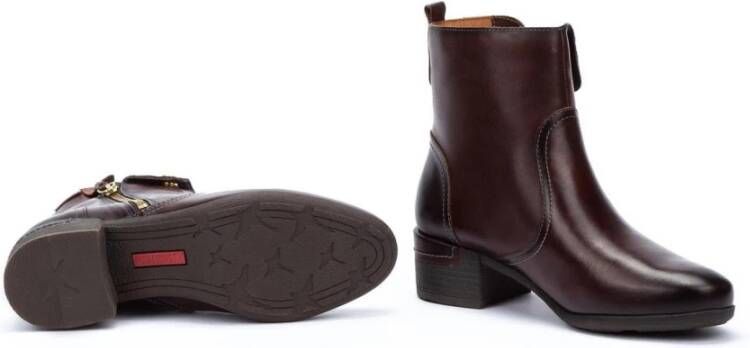 Pikolinos Stijlvolle bruine enkellaarsjes voor dames Brown Dames