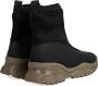 Pinko Moss Trek Boot Pelle Gommata+Neoprene Zwart Dames - Thumbnail 3