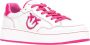 Pinko Leren en stoffen sneakers met Love Birds Diamond Cut logo Pink Dames - Thumbnail 2