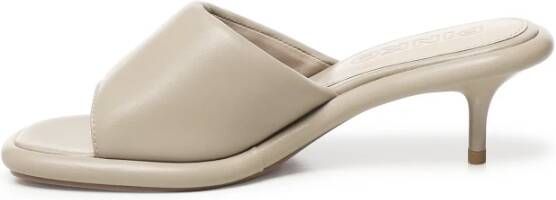 Pinko Beige Kitten Heel Sandalen