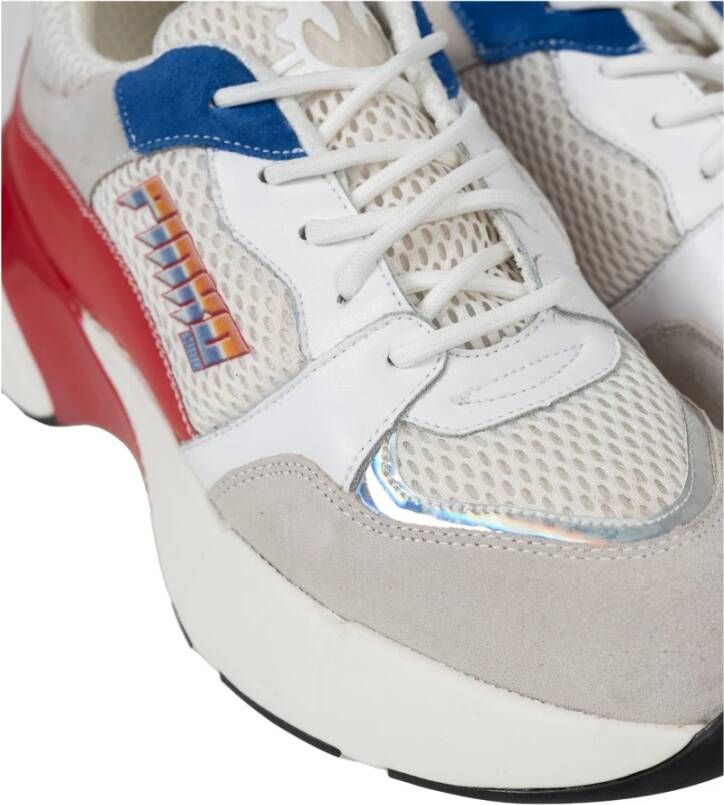 pinko Blauwe Vetersneakers Multicolor Dames