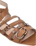 Pinko Bruine Leren Sandalen Marli 08 - Thumbnail 2
