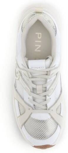 Pinko Chunky Roze Sneakers met Mesh Inzetstukken