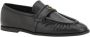 Pinko Zwarte leren loafers met metalen logo Black Dames - Thumbnail 7