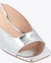 Pinko Gelamineerde Flip Flop Sandalen met Zilveren Hak Gray Dames - Thumbnail 4