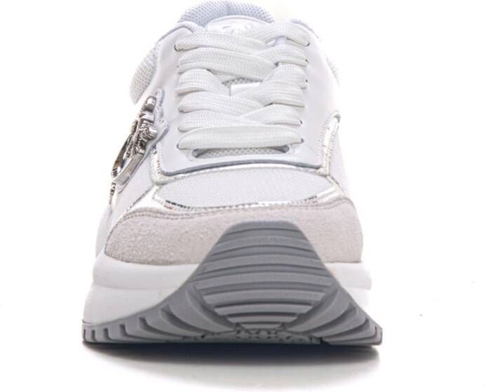 pinko Gem01 Sneakers met verhoogd achterdeel White Dames