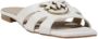 Pinko Witte Leren Sandalen Lente Zomer Collectie White Dames - Thumbnail 17