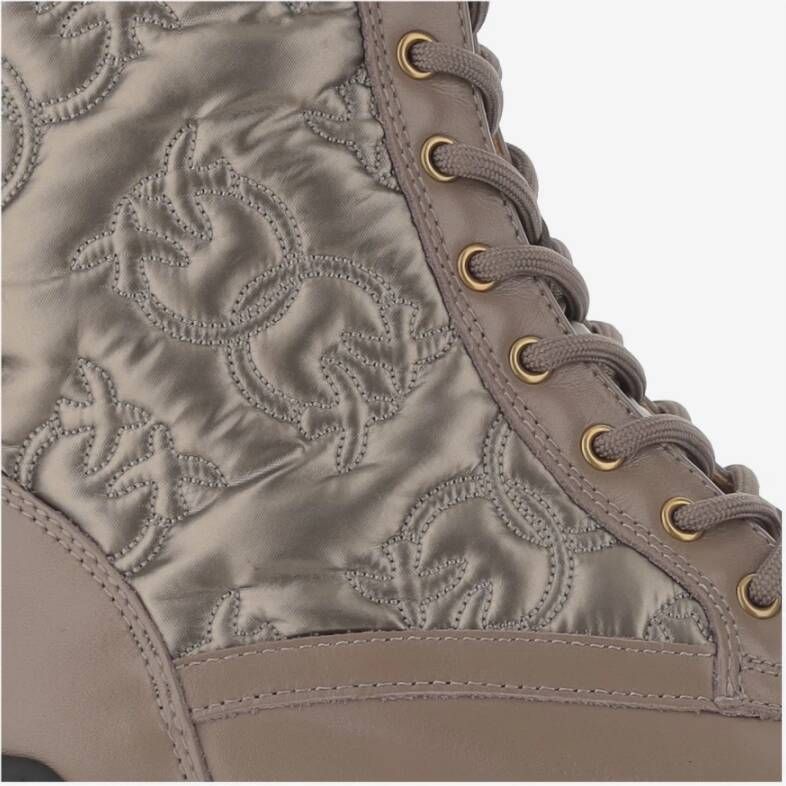 Pinko Gewatteerde leren veterschoenen