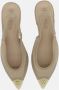 Pinko Leren Dames Sandalen Lente Zomer Collectie Beige Dames - Thumbnail 11
