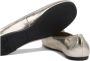 Pinko Metallic Finish Ballerina's met Iconic Logo Gray Dames - Thumbnail 9