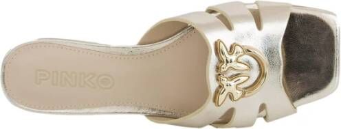 Pinko Gouden Pantoffel Schoenen