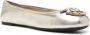 Pinko Goudkleurige platte zool schoenen - Thumbnail 2
