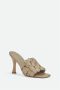 Pinko Grijs Geweven Stiletto Sandaal Green Dames - Thumbnail 2