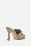 Pinko Grijs Geweven Stiletto Sandaal Green Dames - Thumbnail 3