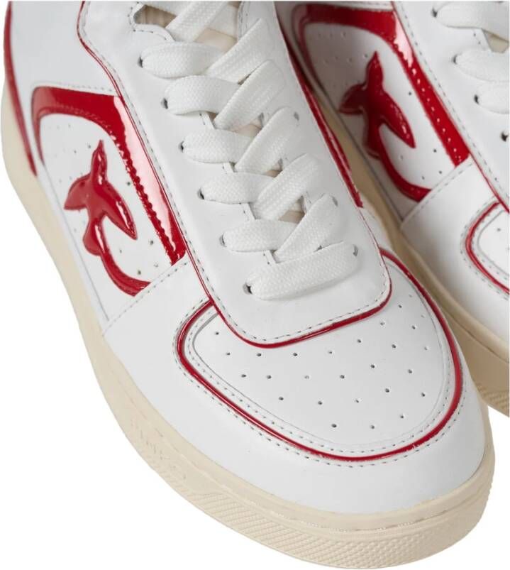 pinko Harlow Basket Sneakers Red Dames