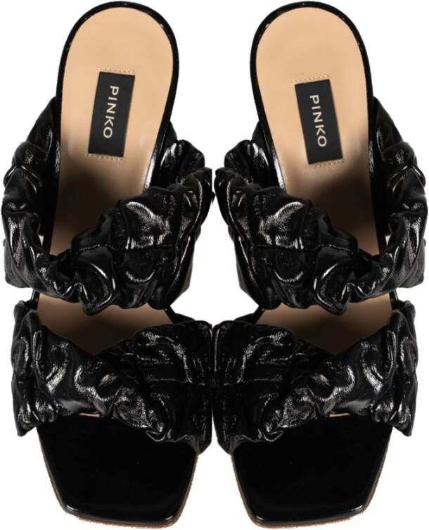 pinko Heeled Mules Black Dames