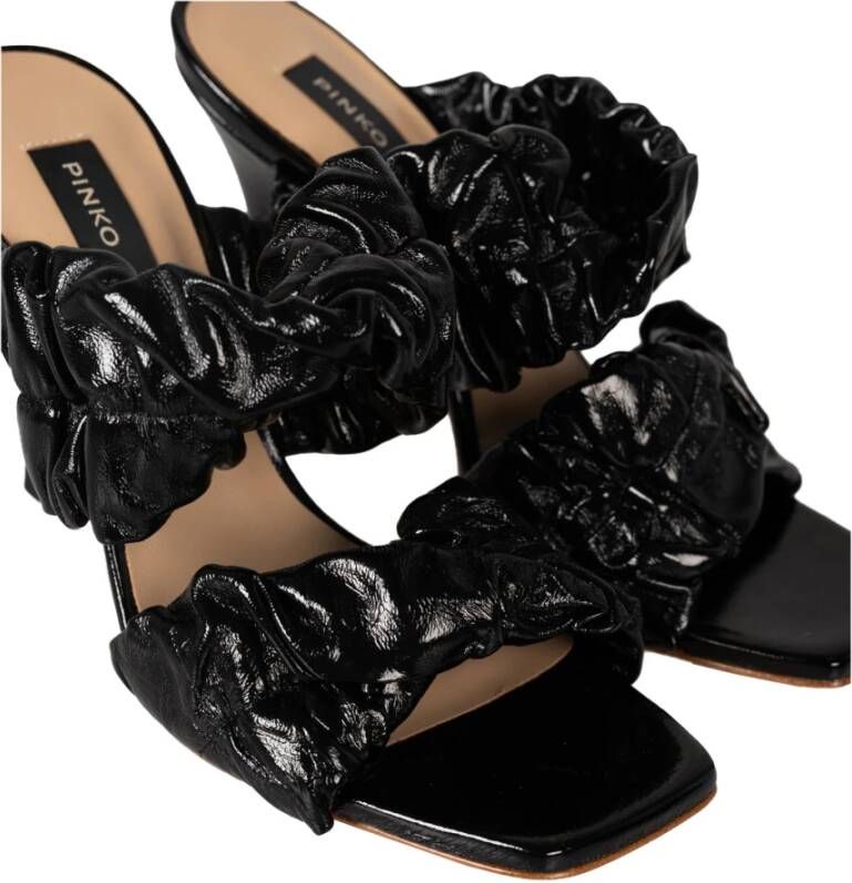 pinko Heeled Mules Black Dames