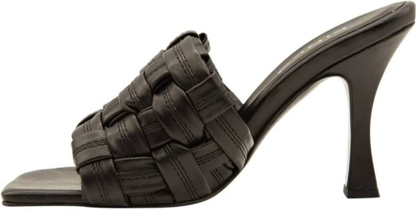 pinko Stijlvolle Heeled Mules voor vrouwen Black Dames